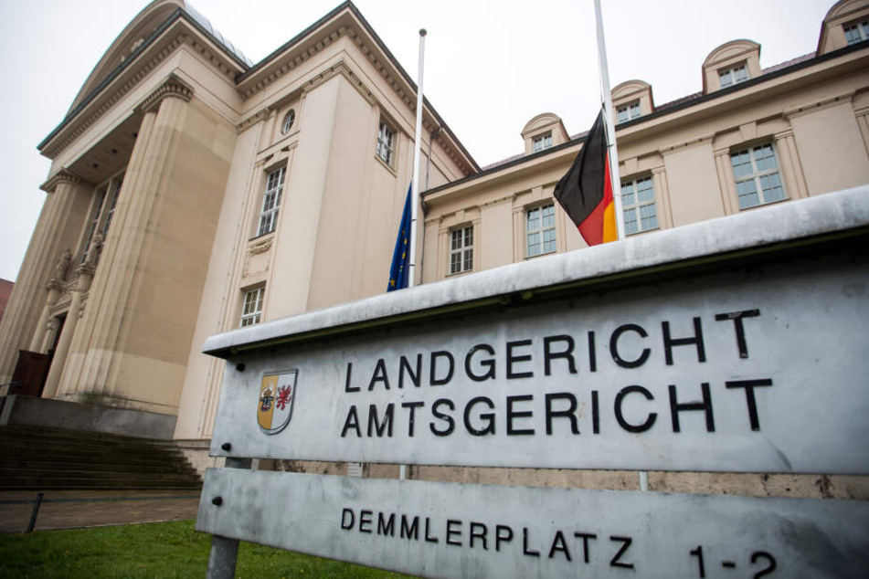 Das Gebäude des Landgerichts in Schwerin.