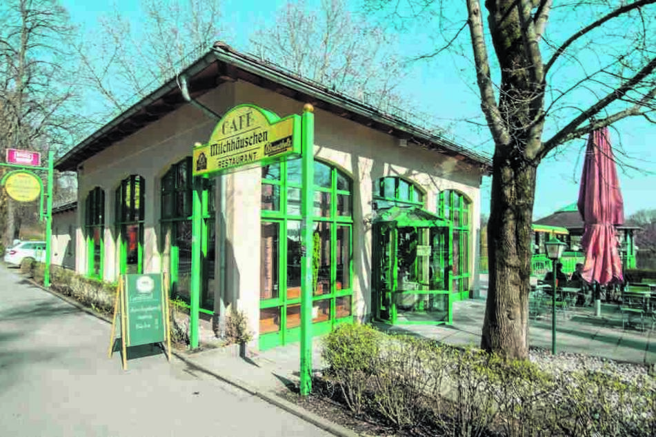 Das Café Milchhäuschen am Schlossteich ist ein beliebtes Ausflugsziel.