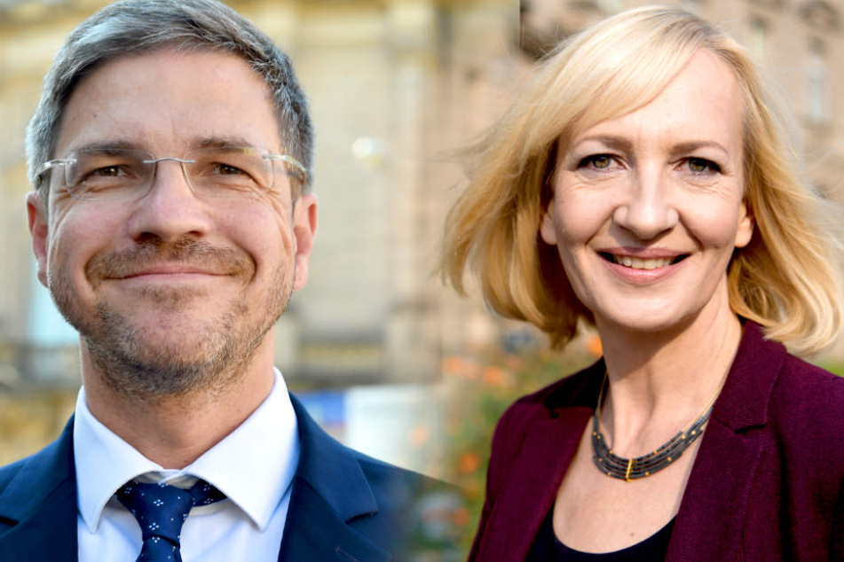 Mike Schubert (SPD) und Martina Trauth wollen das Oberbürgermeisteramt in Potsdam.