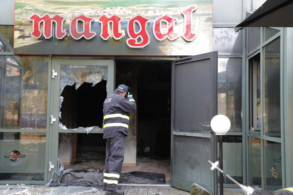 Das Restaurant "Mangal" wurde bei dem Brandanschlag schwer beschädigt.