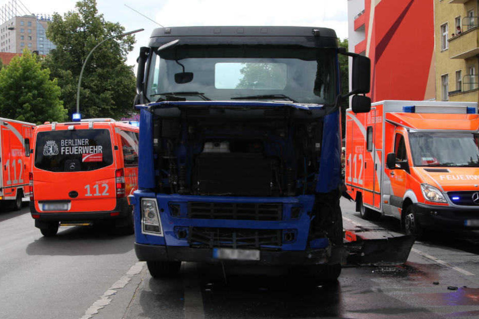 Dieser Lkw soll den Unfall verursacht haben.