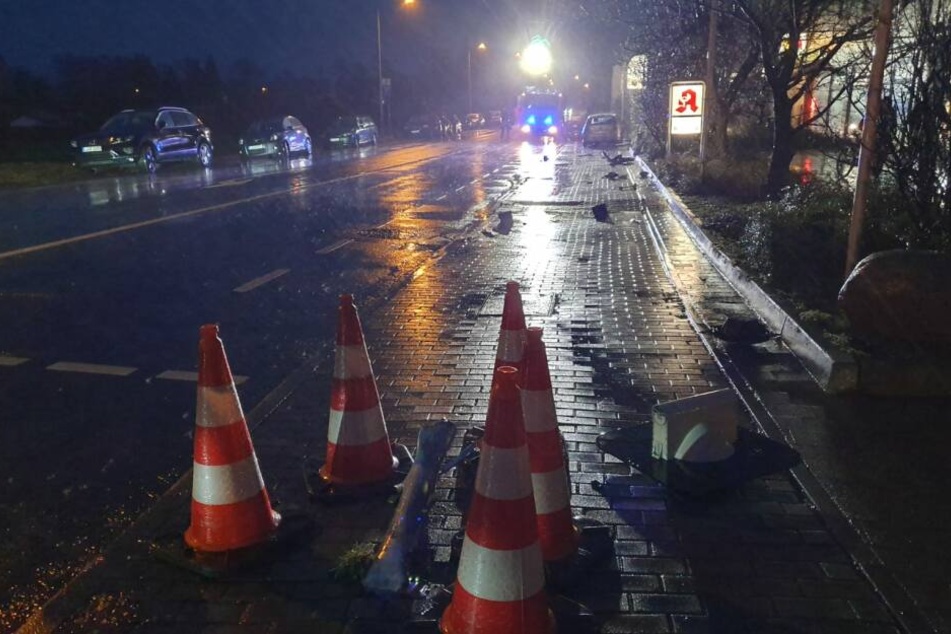 Diese Fußgängerampel musste dran glauben.
