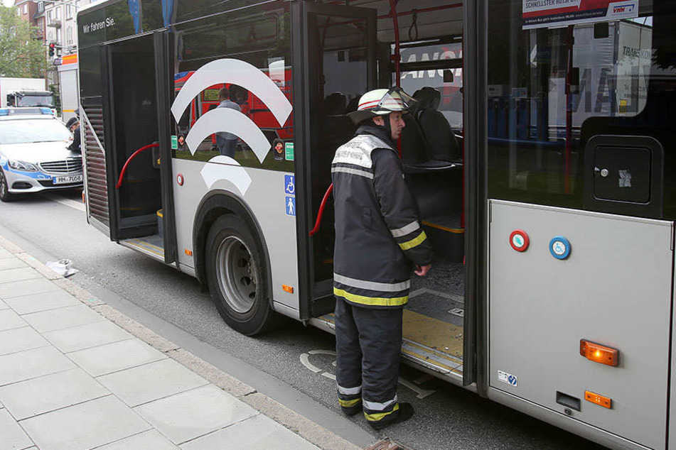 Insgesamt vier Linienbusse waren in den Unfall verwickelt.
