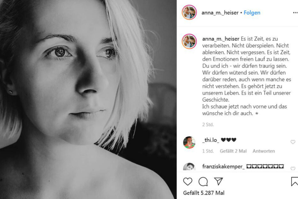 Anna Heiser (29) ist nach der Fehlgeburt in Trauer.