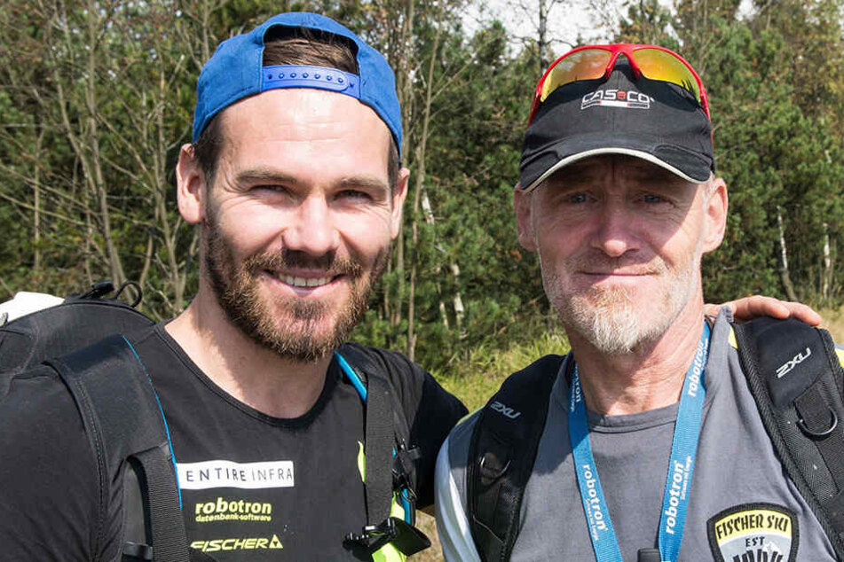 Michael Rösch (l.) verdankte Klaus
Siebert viel. Sein Krebstod erschütterte nicht nur „Ebs“, deshalb soll ein Teil
der Spende jetzt an die Krebs-Hilfe fließen.