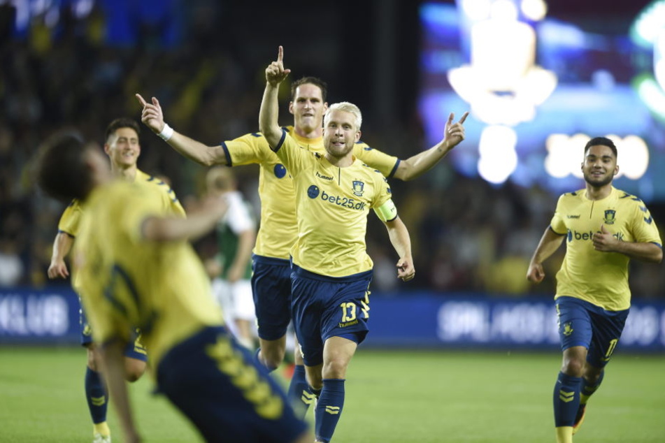 Bröndby-Spieler beim Torjubel. (Archivbild.)