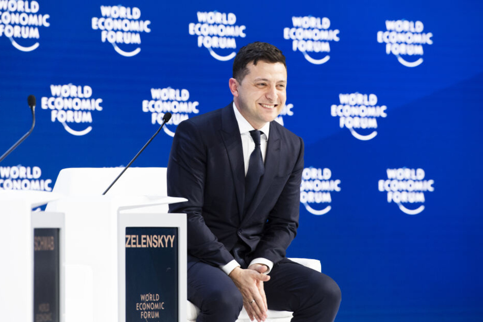 Wolodymyr Selenskyj (42) beim Weltwirtschaftsforums (WEF) in Davos. (Archivbild)