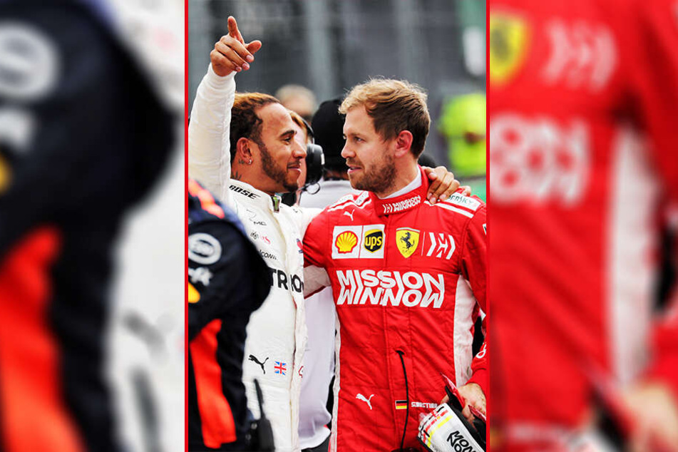 Rivalen in der Formel 1: Lewis Hamitlon (l., 34) und Sebastian Vettel (r., 31)