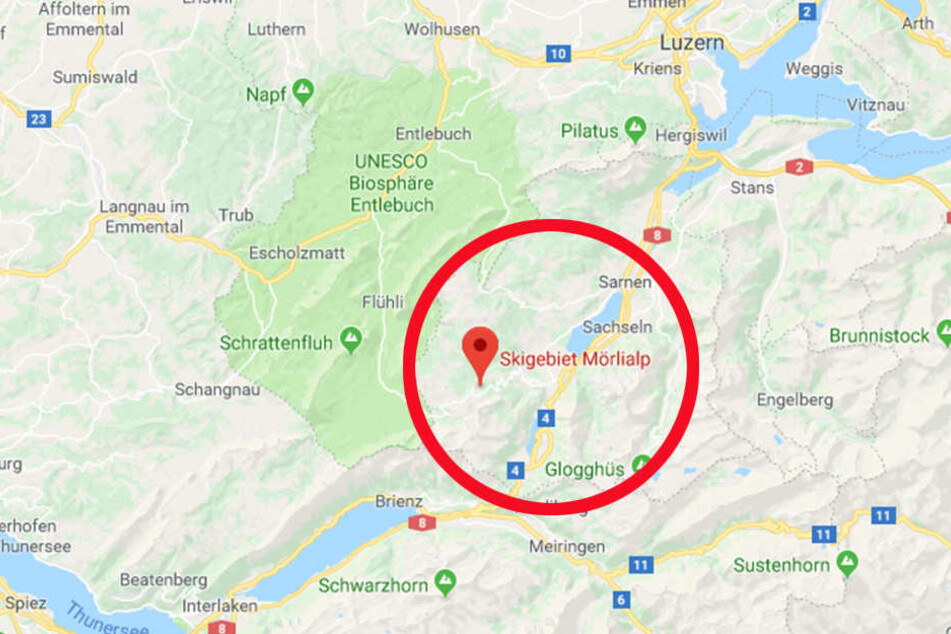 In diesem Gebiet der Mörlialp kam das Paar ums Leben.