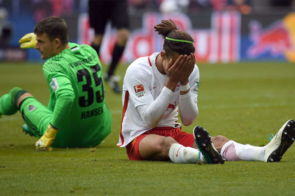 Zum Vergessen: RB Leipzig vergab gegen Ingolstadt durch viele Fehler und die Abschlussschwäche den direkten Einzug in die Königsklasse.