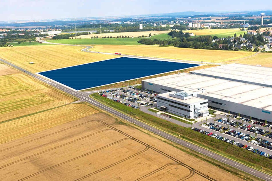 Hier wird bald eine große Halle für Batteriefertigungsanlagen stehen.