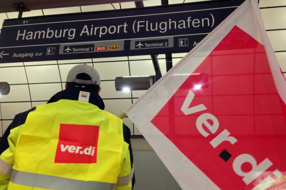 Auch der Hamburger Flughafen wird heute bestreikt (Archivbild).