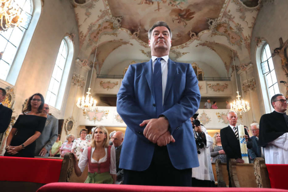 Auch aus den Reihen der Kirchen wurde Markus Söder bereits eine Instrumentalisierung des Glaubens vorgeworfen.