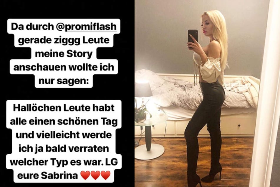 Die Montage zeigt zwei Screenshots aus dem Instagram-Profil von Sabrina alias Sabi.