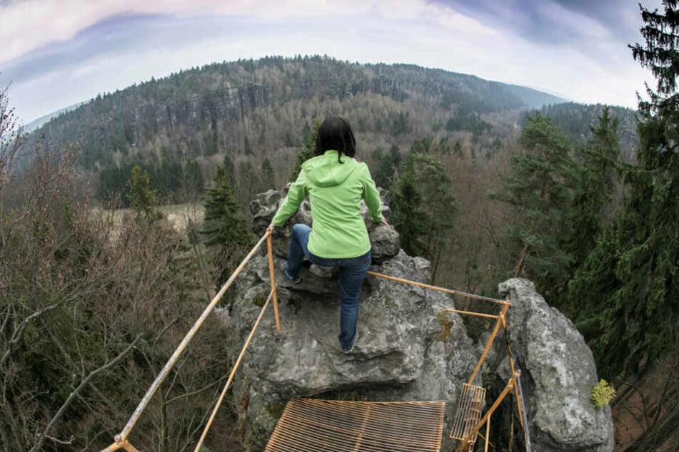 Der Forststeig verbindet eine Reihe schon bestehender Aussichtspunkte in Sachsen und Tschechien.
