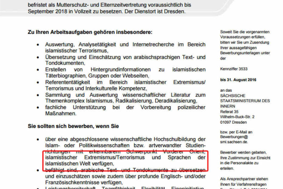In diesem Schreiben waren die Fehler des Staatsministeriums.