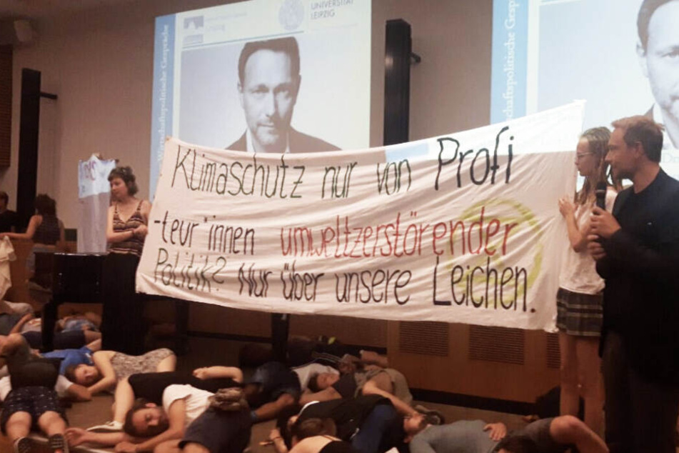Christian Lindner antwortete auf den Protest spontan mit dem Zitat eines Philosophen.