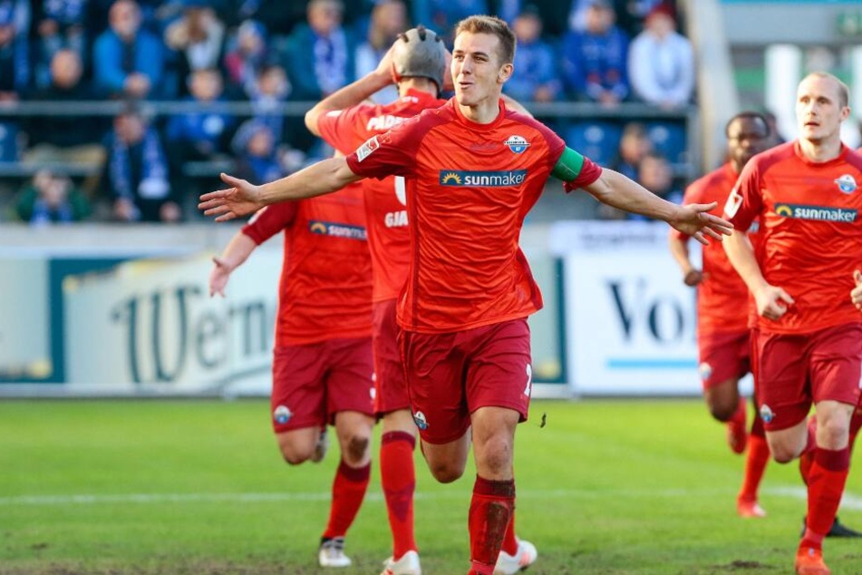 Die SCP-Kicker jubelten über den wichtigen Ausgleichstreffer.