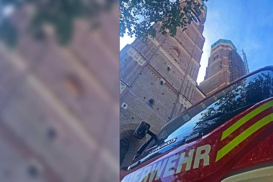 Die Feuerwehr München probt am Donnerstagmorgen den Ernstfall.