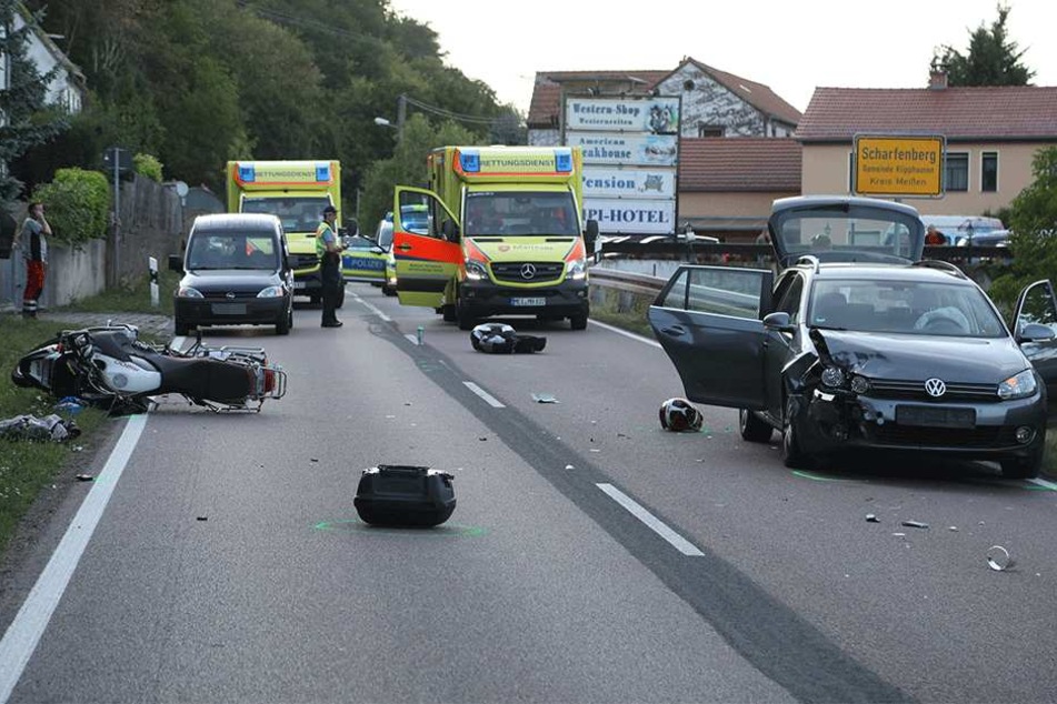 Polizei und Rettungskräfte vor Ort.