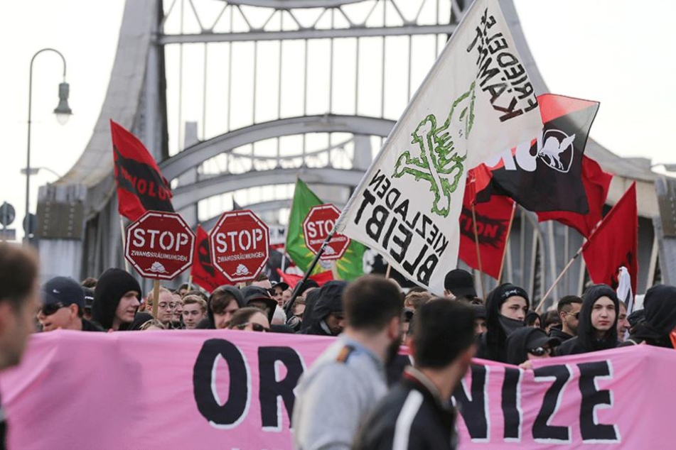 Die Linken-Demo im Wedding verlief weitgehend friedlich.