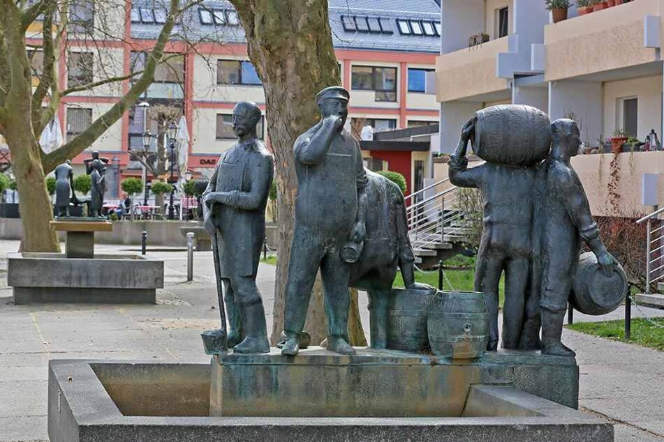 Das Brunnenensemble in der Katharienstraße muss noch repariert werden.