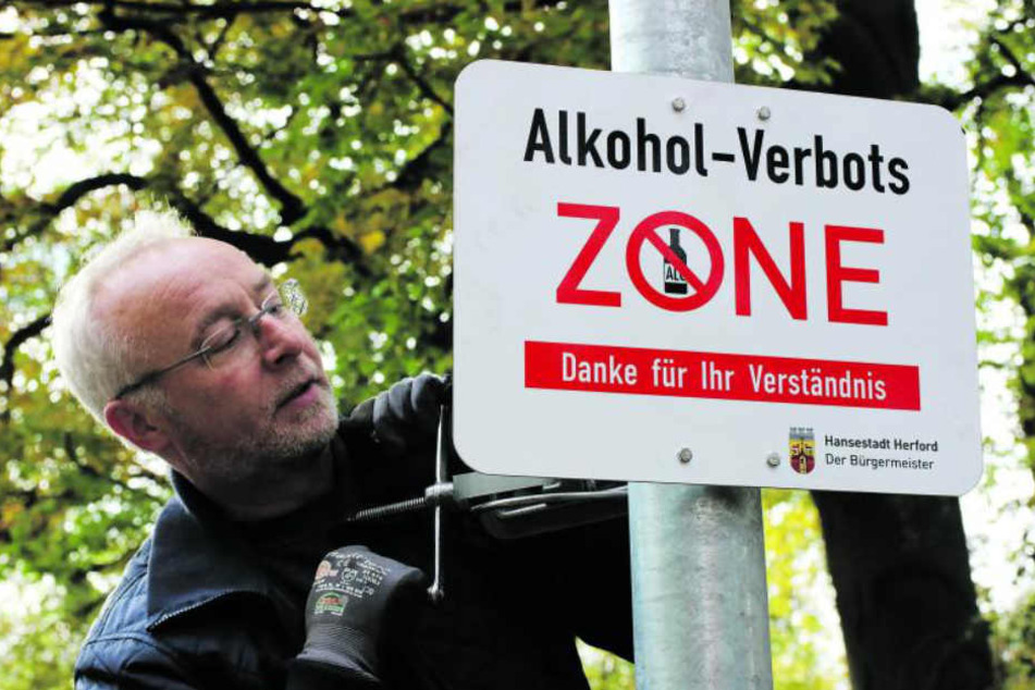 Seit Oktober 2017 gilt das Alkoholverbot in Herford.