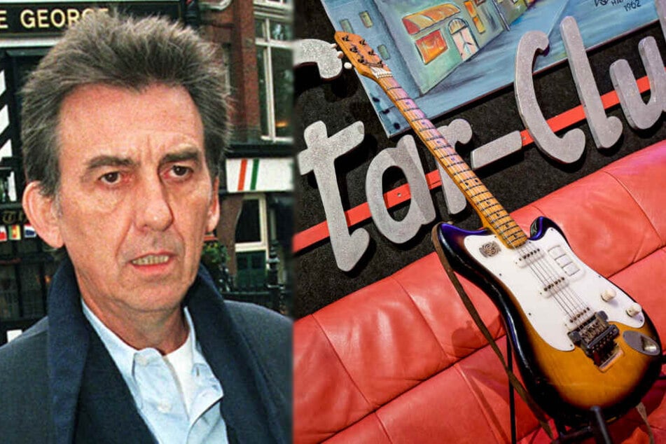 Die Gitarre des verstorbenen Beatles-Gitarristen George Harrison wurde für kurze Zeit in Hamburg ausgestellt.