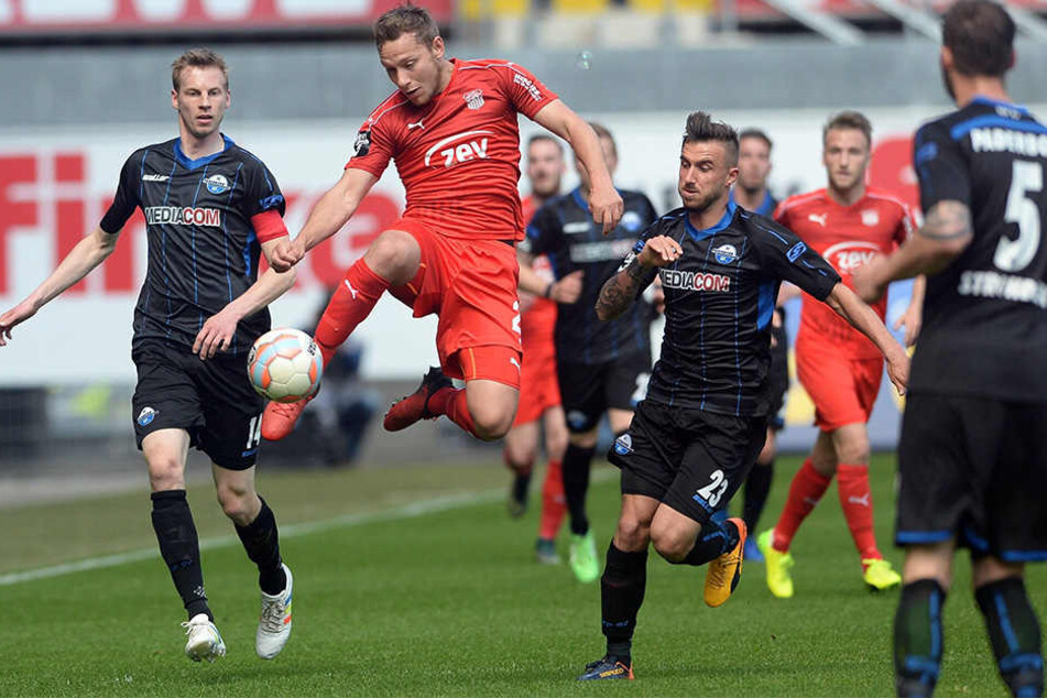In der zweiten Halbzeit gingen die Zwickauer mit 1:0 in Führung.