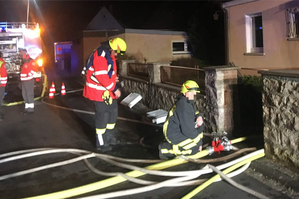 Einsatzkräfte aus Marksteft, Kitzingen und Marktbreit waren im Einsatz.