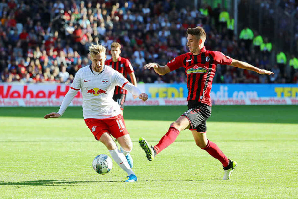 Emil Forsberg wirbelte offensiv zwar gut, die entscheidende Vorlage oder ein guter Schuss sollte ihm in der ersten Halbzeit aber verwehrt bleiben.