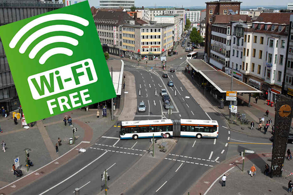 Ab sofort ist der freie WLAN-Zugang am Jahnplatz mögliche. Über 250 weitere Orte folgen.