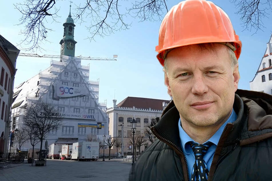 Die Sanierung des Gewandhauses sorgte für Dauerärger. Mirko Richtsteiger (51) soll von seinem Posten enthoben worden sein. (Bildmontage)