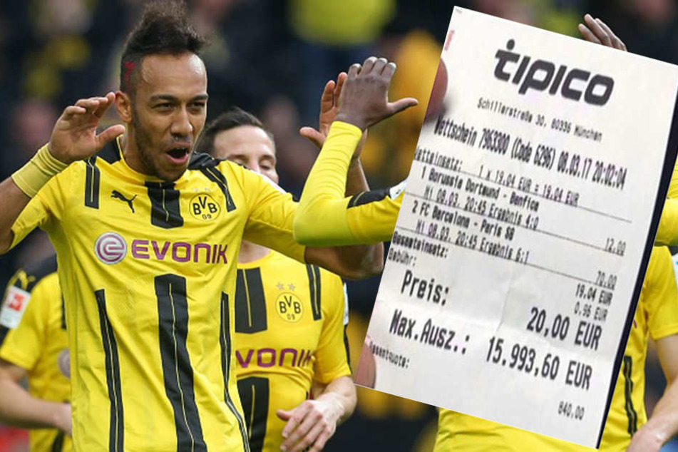 Da jubelt nicht nur Aubameyang: Ein Tipper aus München sahnte beim Glücksspiel richtig ab.