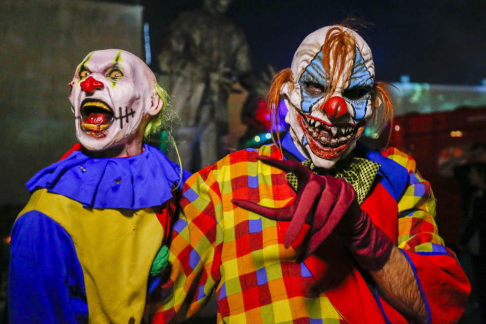 IN Thüringen waren mehrere Horror-Clowns unterwegs.