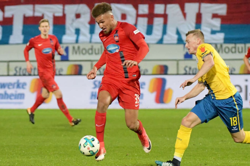 Da hatter er noch für Heidenheim den Ball am Fuß: Kevin Lankford wechselt nun aber zum FC St. Pauli.