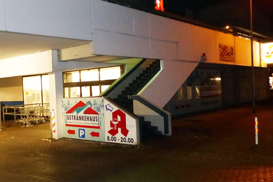 Am Montagabend überfiel ein Maskierter diesen Getränkemarkt in Minden.