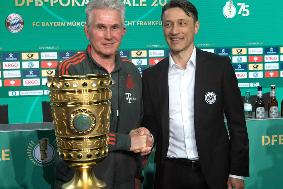 Einer der beiden Trainer wird den DFB-Pokal am Samstag in den Berliner Nachthimmel recken: Jupp Heynckes (73, li.) oder Niko Kovac (46) .