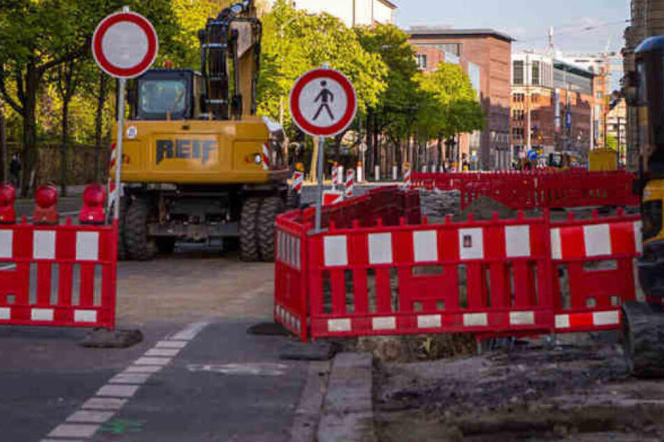 Ganze 58 Baustellen gibt es derzeit in Leipzig.