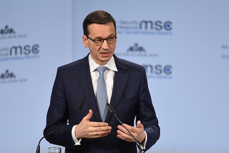 Polens Ministerpräsident Mateusz Morawiecki am 17.02.2018 bei 54. Münchner Sicherheitskonferenz.