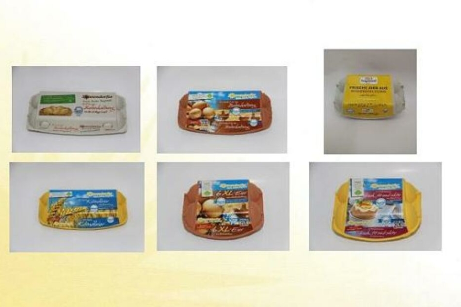 So sehen die Verpackungen der betroffenen Eier aus.