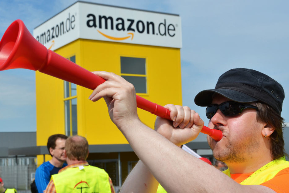 Bei Amazon in Bad Hersfeld könnte es bald wieder zu Streiks kommen, wie im Jahr 2013 (Archivbild).