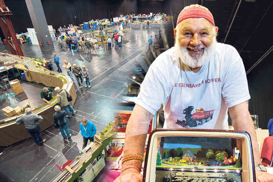 In der Messe Chemnitz kommen die Eisenbahnfans bis
Sonntagabend auf ihre Kosten.