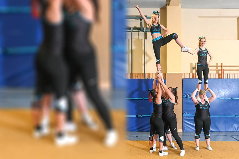 Nein, Cheerleader winken nicht nur bei Großveranstaltungen mit Puscheln. Sie machen auch selbst richtig guten Sport, bauen Pyramiden.