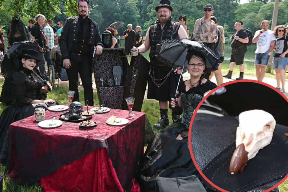 Melanie, Uwe, Bernhard, Alexandra (von links) sind aus der Nähe von Rosenheim angereist.
