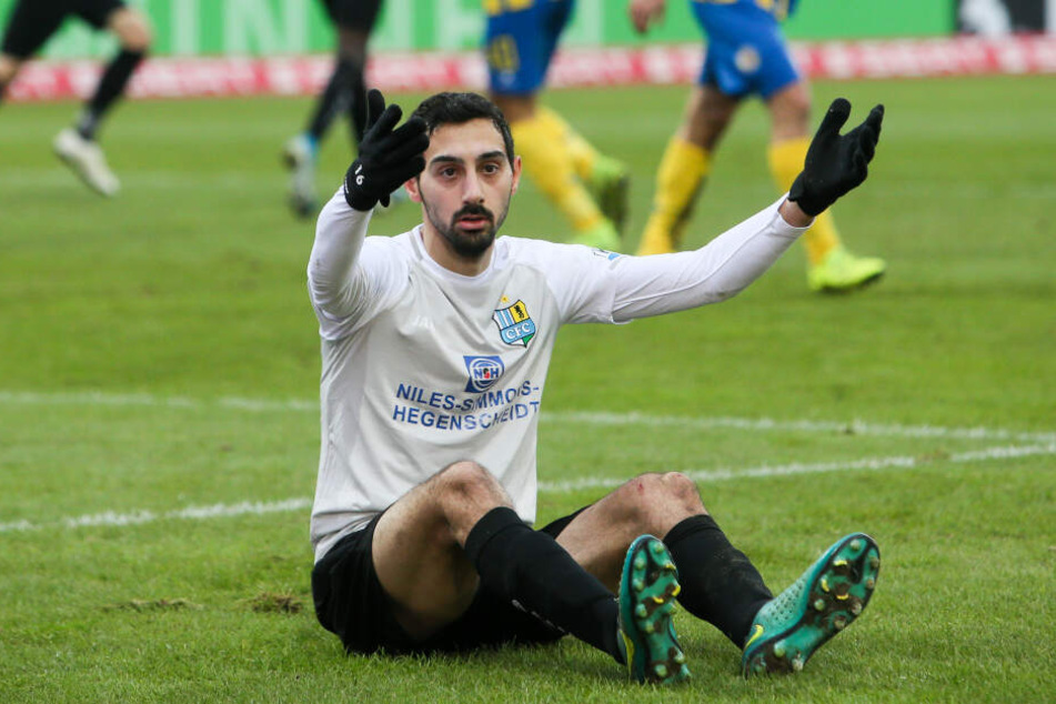 Niedergeschlagen: CFC-Kicker Rafael Garcia ärgert sich.