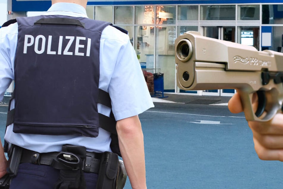 Die Polizei fahndet nach zwei mit Pistolen bewaffneten Männern (Symbolbild).