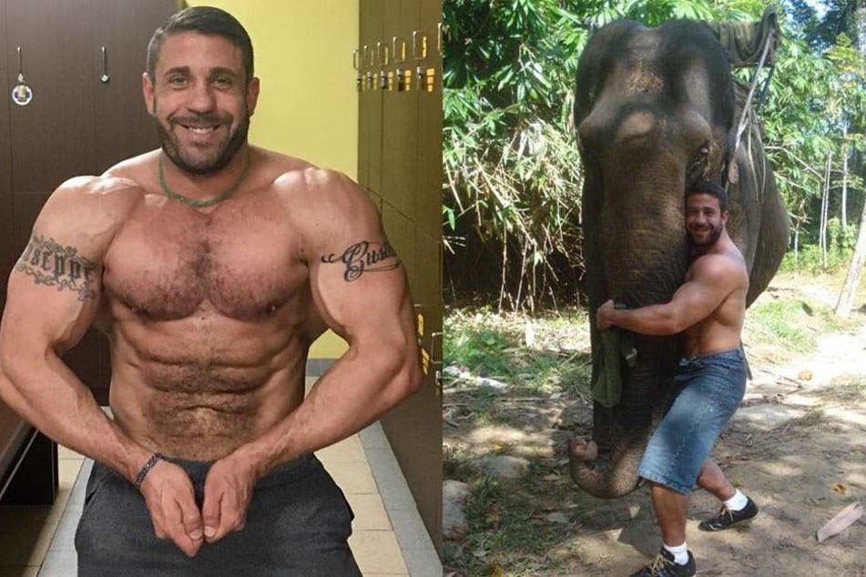 Hobby-Bodybuilder, Porno-Star und Mathematik-Dozent Ruggero Freddi.
