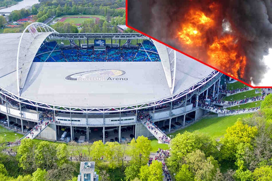 Aufgrund eines Brandes musste die Feuerwehr am Sonntag in die Red Bull Arena ausrücken (Symbolbild).