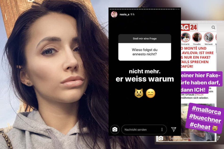 Anastasiya scheint ziemlich sauer auf den Penis-Protzer zu sein.